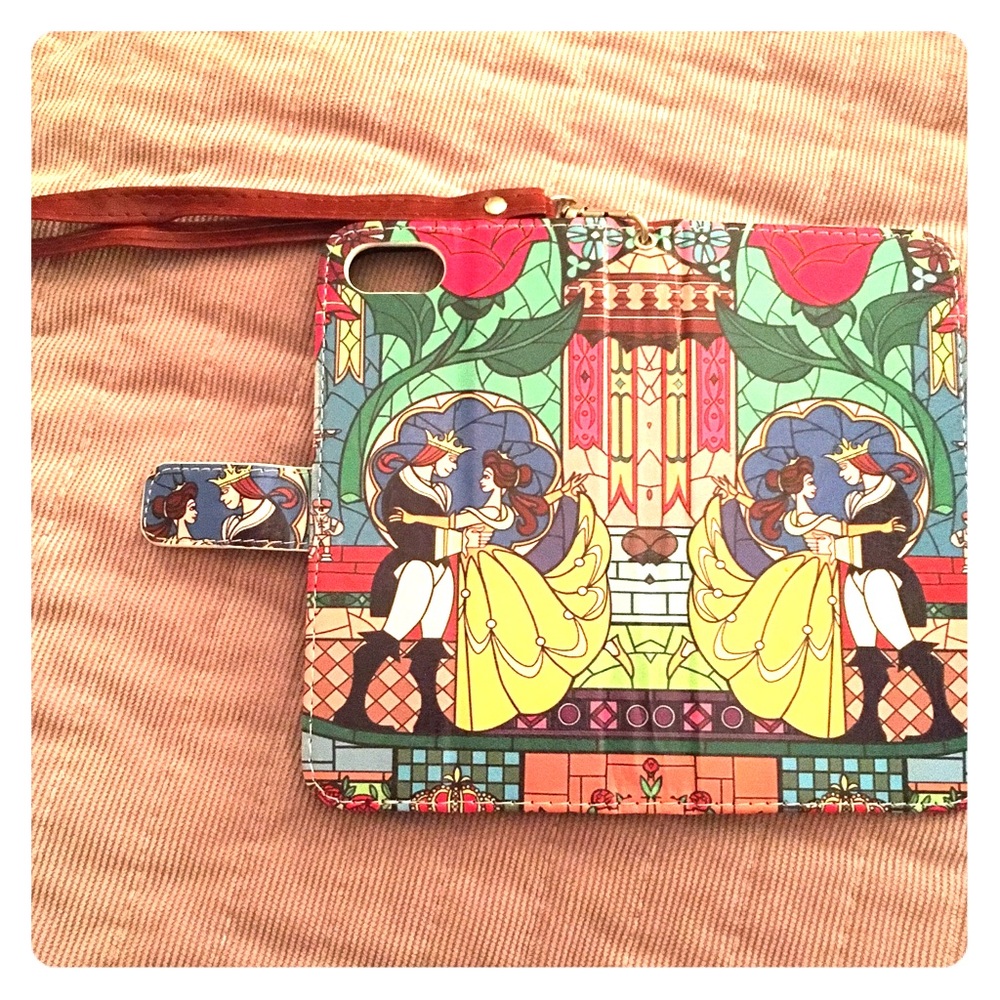 “Beauty and The Beast” stained glass phone case